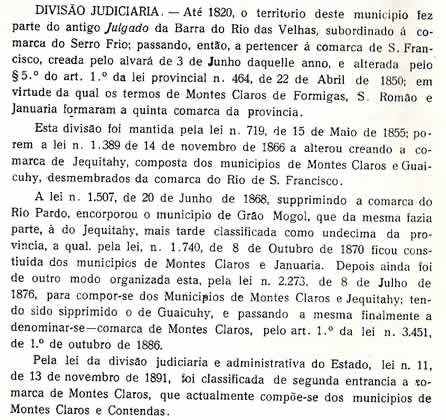 Chorografia Mineira - Sétima Parte