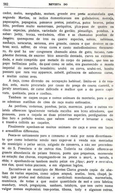 Chorografia Mineira – Vigésima segunda parte